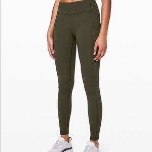 dark olive speed up tight lululemon leggings